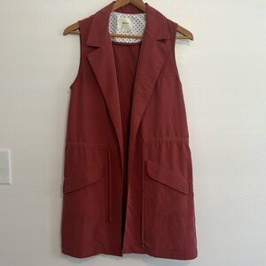 Anthropologie sleeveless blazer